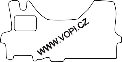 Teppich für die Kabine des Iveco Daily Wohnmobil 2014 -> Carfit Ohne Stück zwischen den Sitzen (8117)